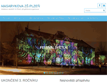 Tablet Screenshot of masarykovazs.cz
